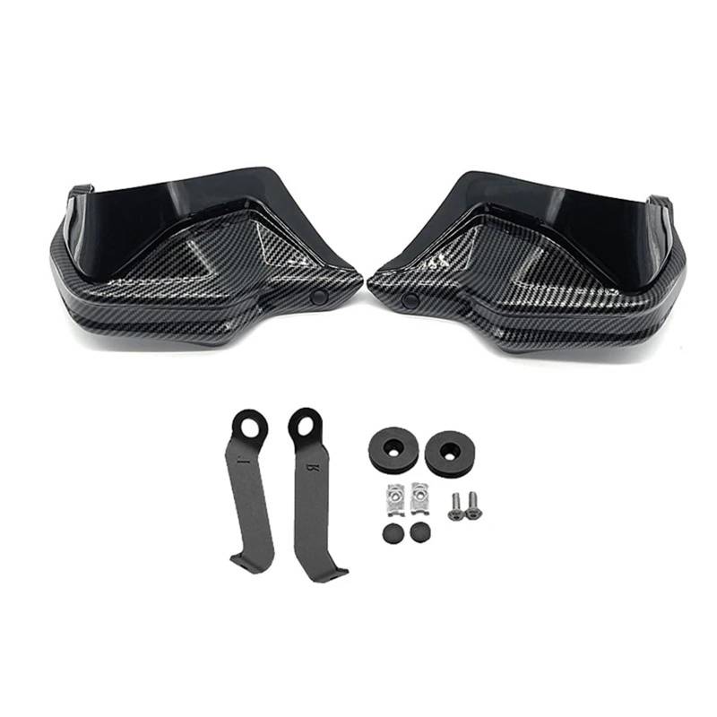 Motorrad Handschützer Für Integra750 Für NC750D Motorrad Lenker Handschutz Schild Hand Schutzfolie Windschutzscheibe Lenker Handschutz(Carbon Black-1Set) von CRUBVQQ