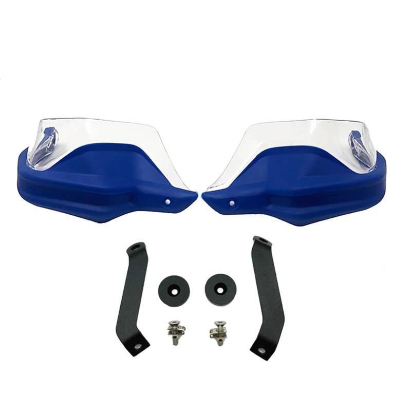 Motorrad Handschützer Für NC750 X 2014-2024 Für NC750 X Für DCT 2013-2024 Motorrad Handschutz Schild Hand Schutzfolie Lenker Handschutz(Blue Clear Set) von CRUBVQQ