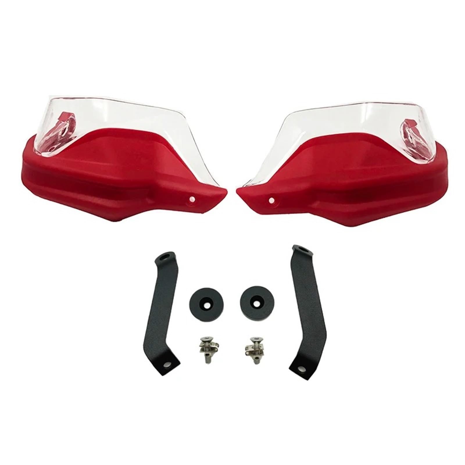 Motorrad Handschützer Für NC750 X 2014-2024 Für NC750 X Für DCT 2013-2024 Motorrad Handschutz Schild Hand Schutzfolie Lenker Handschutz(Red Clear Set) von CRUBVQQ