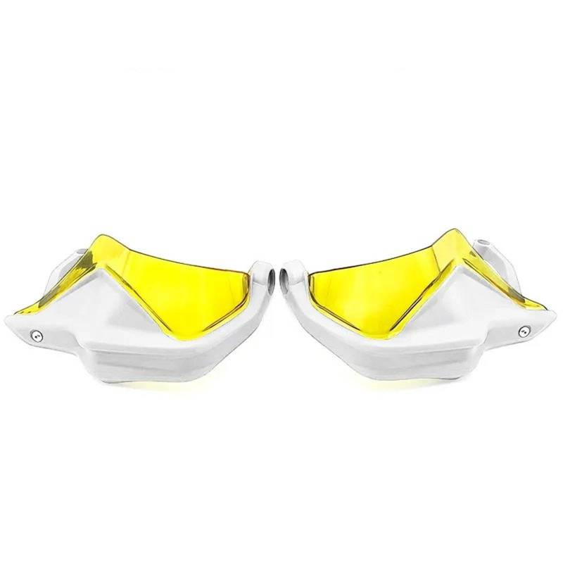 Motorrad Handschützer Für R1200GS LC 2013-2019 Motorrad Handschutz Schild Hand Schutzfolie Windschutzscheibe Lenker Handschutz(White Yellow Set) von CRUBVQQ