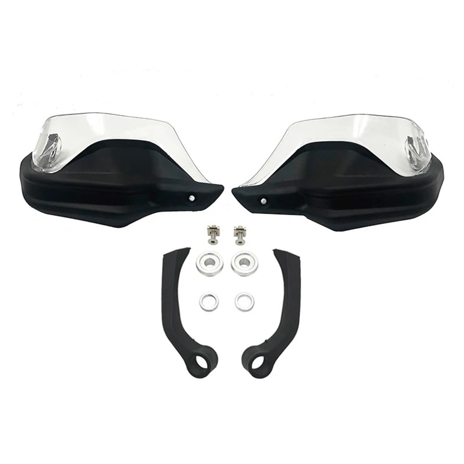 Motorrad Handschützer Für R1200GS LC Für Abenteuer 2014-2019 Handschutz Hand Schutzfolie Windschutzscheibe Motorrad Zubehör Lenker Handschutz(Black Clear Set) von CRUBVQQ