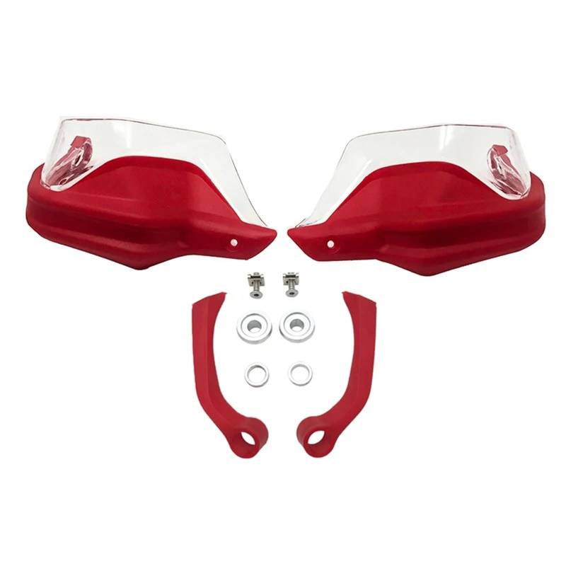 Motorrad Handschützer Für S1000XR 2013-2019 Handschutz Hand Schild Schutz Motorrad Lenker Lenker Handschutz(Red Clear Set) von CRUBVQQ