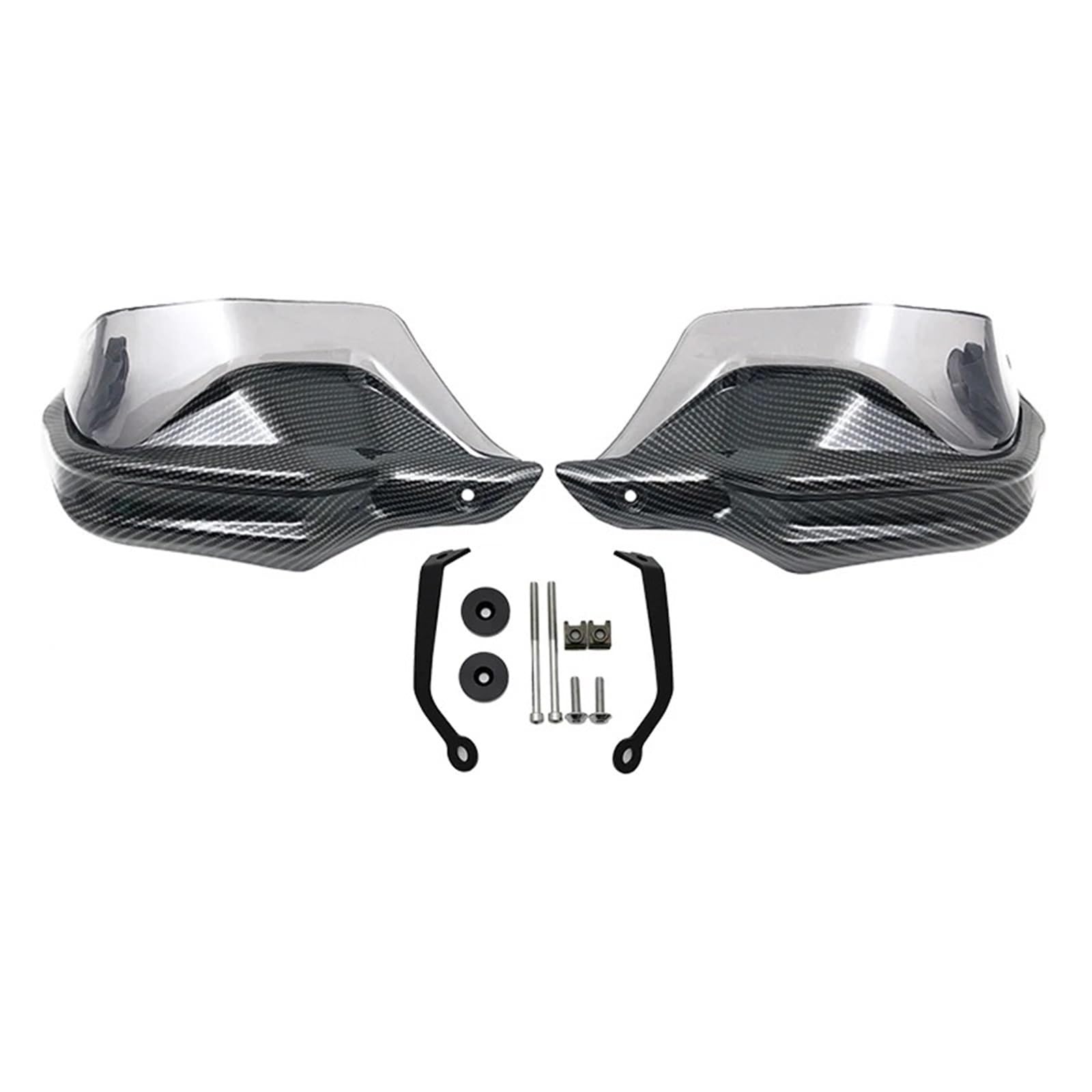 Motorrad Handschützer Für TRANSALP750 Für XL750 Handschutz Motorrad Handprotektoren Lenker Wachen Windschutzscheibe Lenker Handschutz(Carbon Grey Set) von CRUBVQQ