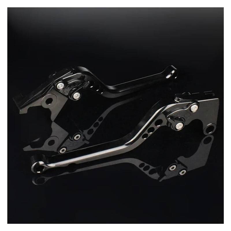 Motorrad Kupplung Bremshebel Für Suzuki Für SV650 Für SV 650 Für SV650S 1999-2009 Aluminium Einstellbare 3D-Motorradbremskupplungshebel Griffzubehör Bremshebel Bremshebel Kupplungss(B Black) von CRUBVQQ