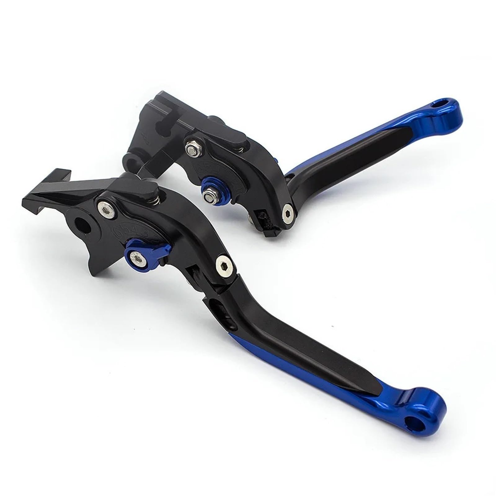 Motorrad Kupplung Bremshebel Für YZF Für R7 Für YZF-R7 2021-2024 Motorrad Einstellbarer Bremskupplungshebel YZFR7 Zubehör Bremshebel Kupplungss(Fold Extend Blue) von CRUBVQQ