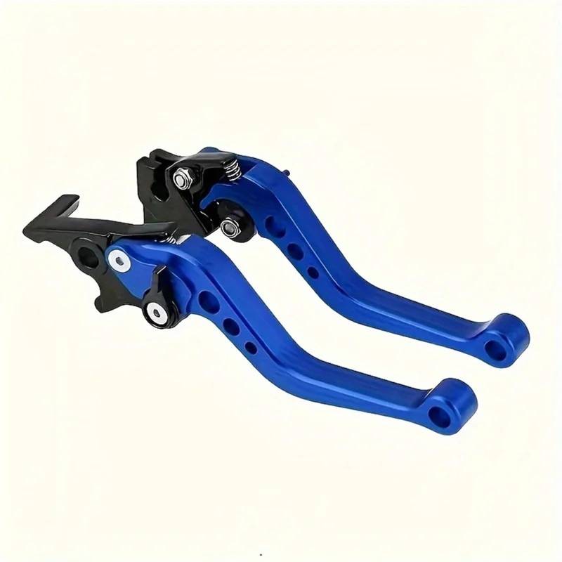 Motorrad Kupplung Bremshebel Universal-Motorrad-Bremshebel Motorrad-Zubehör Verstellbarer Handhebel Bremshebel Kupplungss(Blue) von CRUBVQQ