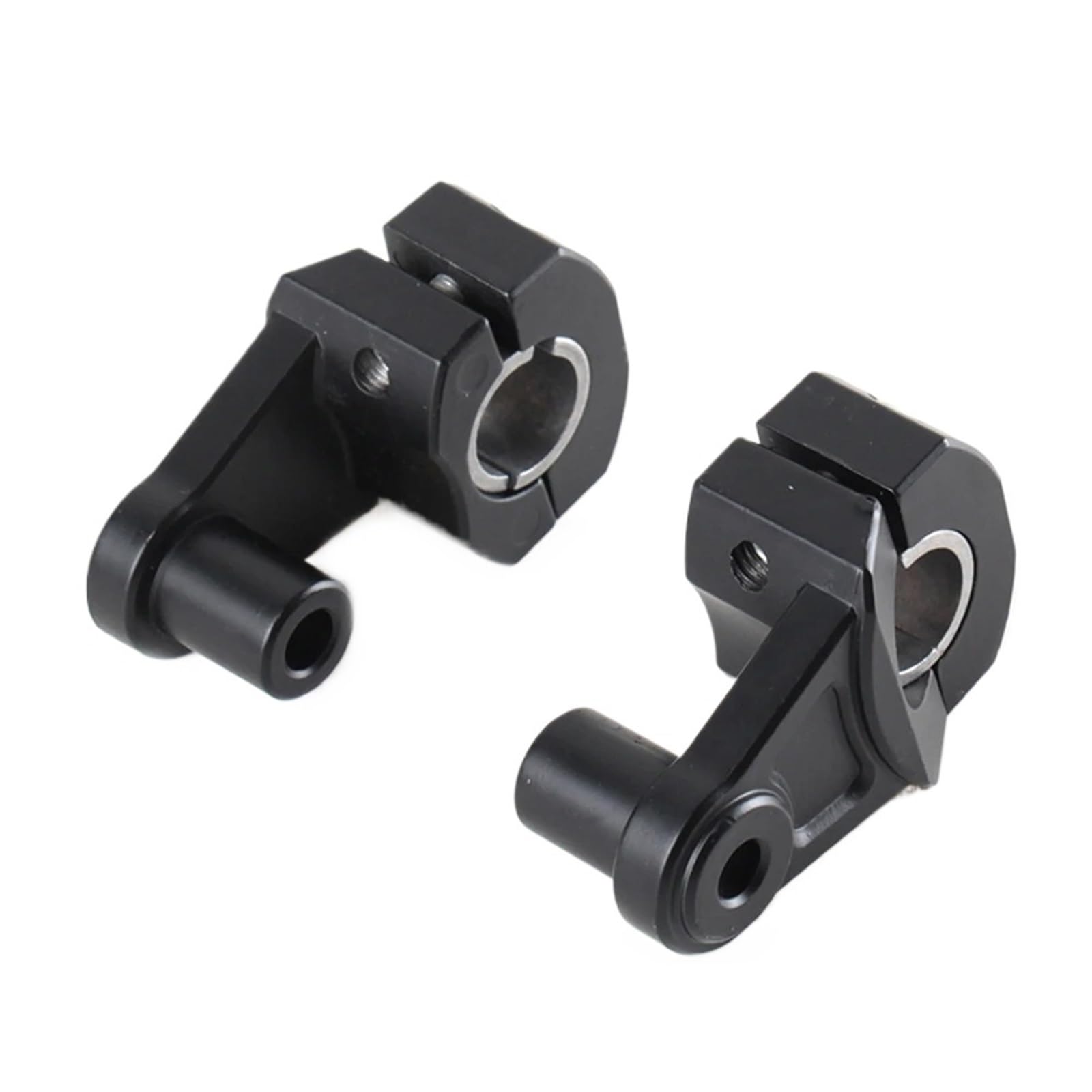 Motorrad Lenker Riser 22 Mm 28 Mm Motorrad-Lenkerklemmen Riser Für 5,5 cm Hohe Stangen Klemme 2 Zoll Schwenkbar Lenker Riser(Black) von CRUBVQQ