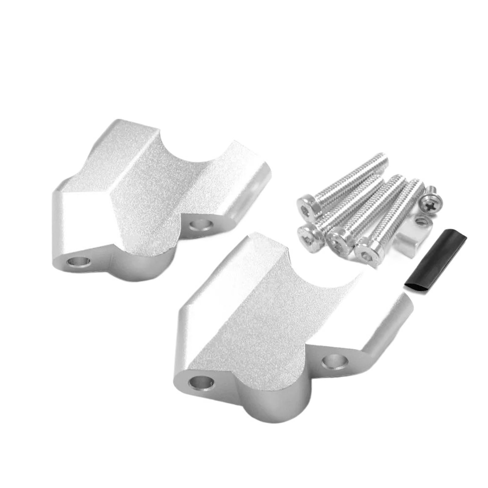 Motorrad Lenker Riser Für Ducati Für Wüste X 2022 Lenker Riser Clamp Motorrad Zubehör Griff Bar Heighten Bewegen Zurück Adapter Lenker Riser(Silver) von CRUBVQQ