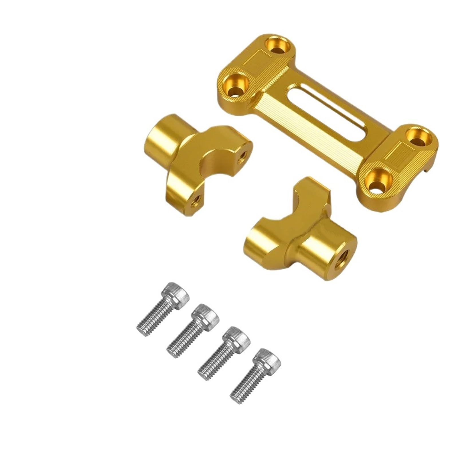 Motorrad Lenker Riser Für Kawasaki Für Z650rs 2022 Lenker Riser Kit Zubehör Riser Klemmen Mit Halterungen Lenker Riser(Gold) von CRUBVQQ