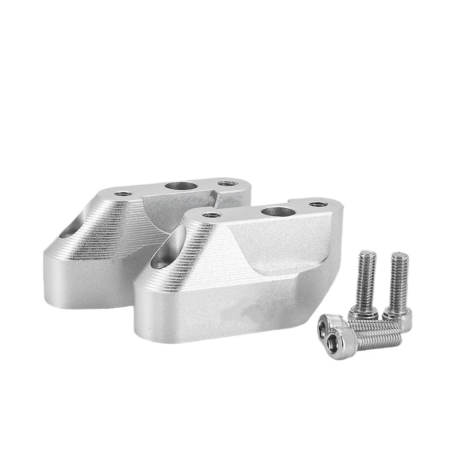 Motorrad Lenker Riser Für R1200RS 2015-2020 Motorrad Lenker Riser Drag Griff Bar Clamp Verlängern Adapter Lenker Riser(Silver) von CRUBVQQ