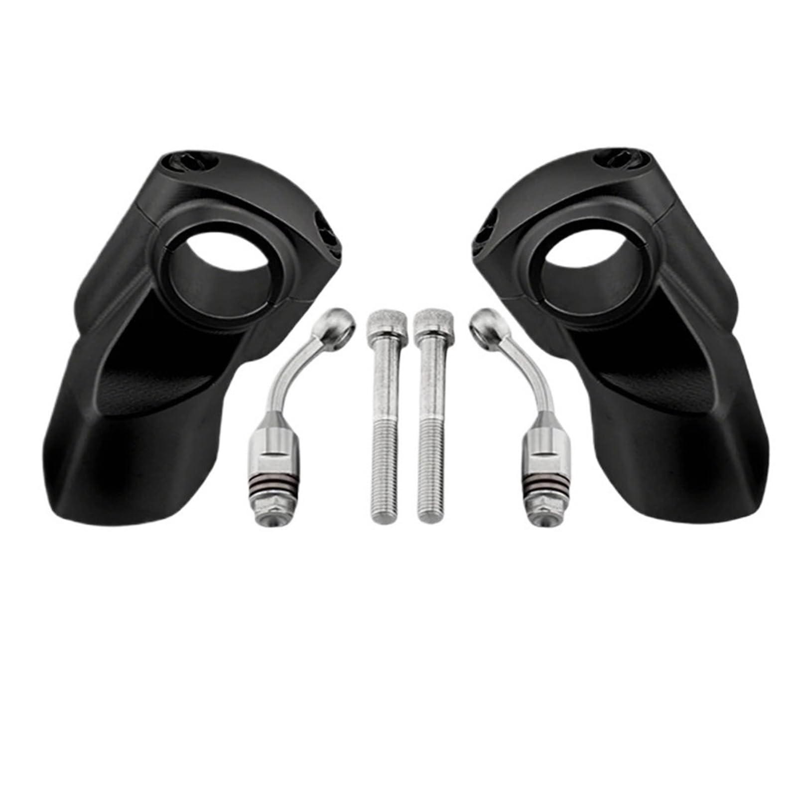 Motorrad Lenker Riser Für Triumph Für Rocket 3R Für Rocket Für 3GT 2019-2024 Motorrad Lenker Riser Clamp Lift 22 MM Bewegen Zurück 32 MM Lenker Riser(Black) von CRUBVQQ