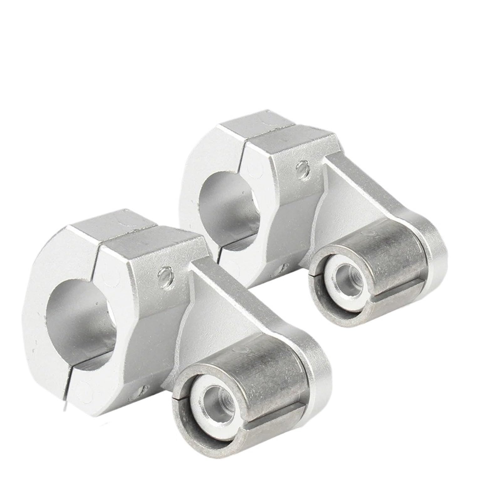 Motorrad Lenker Riser Motorrad-Lenkerklemmen Erhöhte Lenker-Lenkererhöhung 22 Mm 7/8 Zoll - 28 Mm 1 1/8 Zoll Lenker Riser(1 Set Silver) von CRUBVQQ