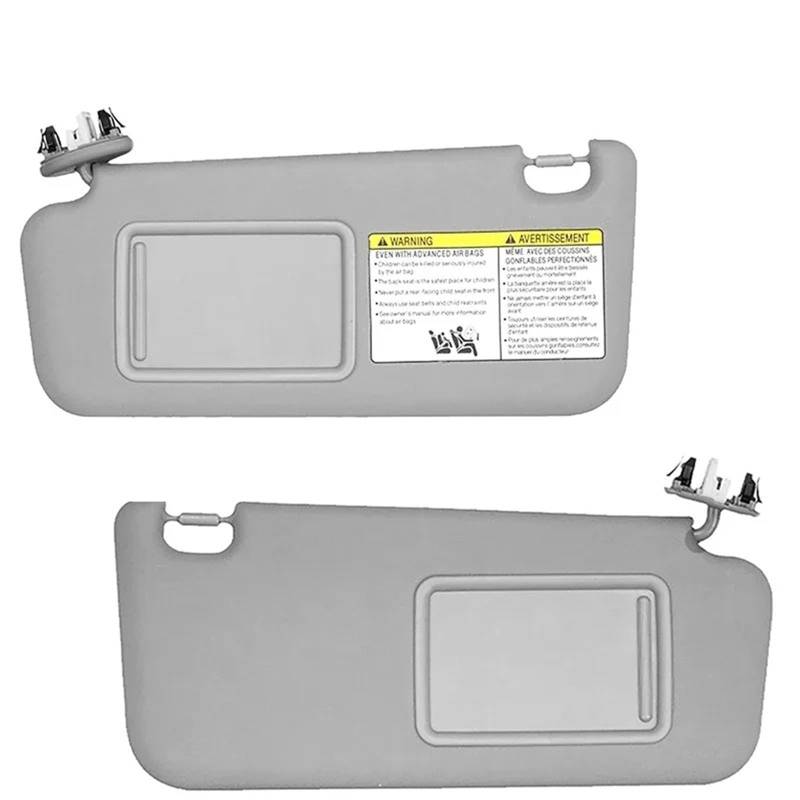 Sonnenblende für Toyota RAV4 2006–2013, Innen-Sonnenblende, grau, Windschutzscheibe, Fahrerseite, Beifahrerseite, Sonnenblenden (1 Paar) von CRUBVQQ