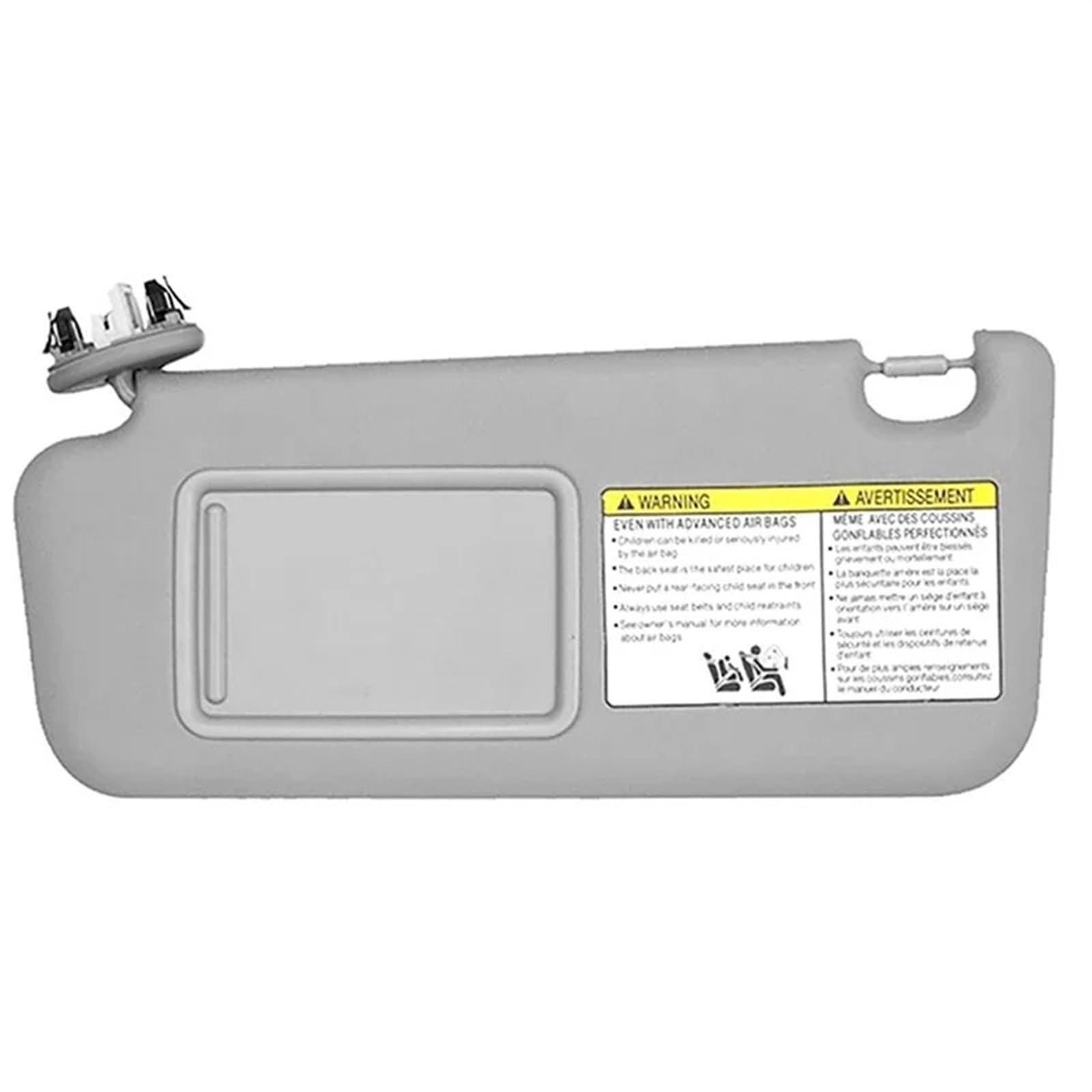 Sonnenblende für Toyota RAV4 2006–2013, graue Windschutzscheibe, Sonnenblende, Beifahrerseite, Innen-Sonnenblende, Sonnenblenden (linke Seite) von CRUBVQQ