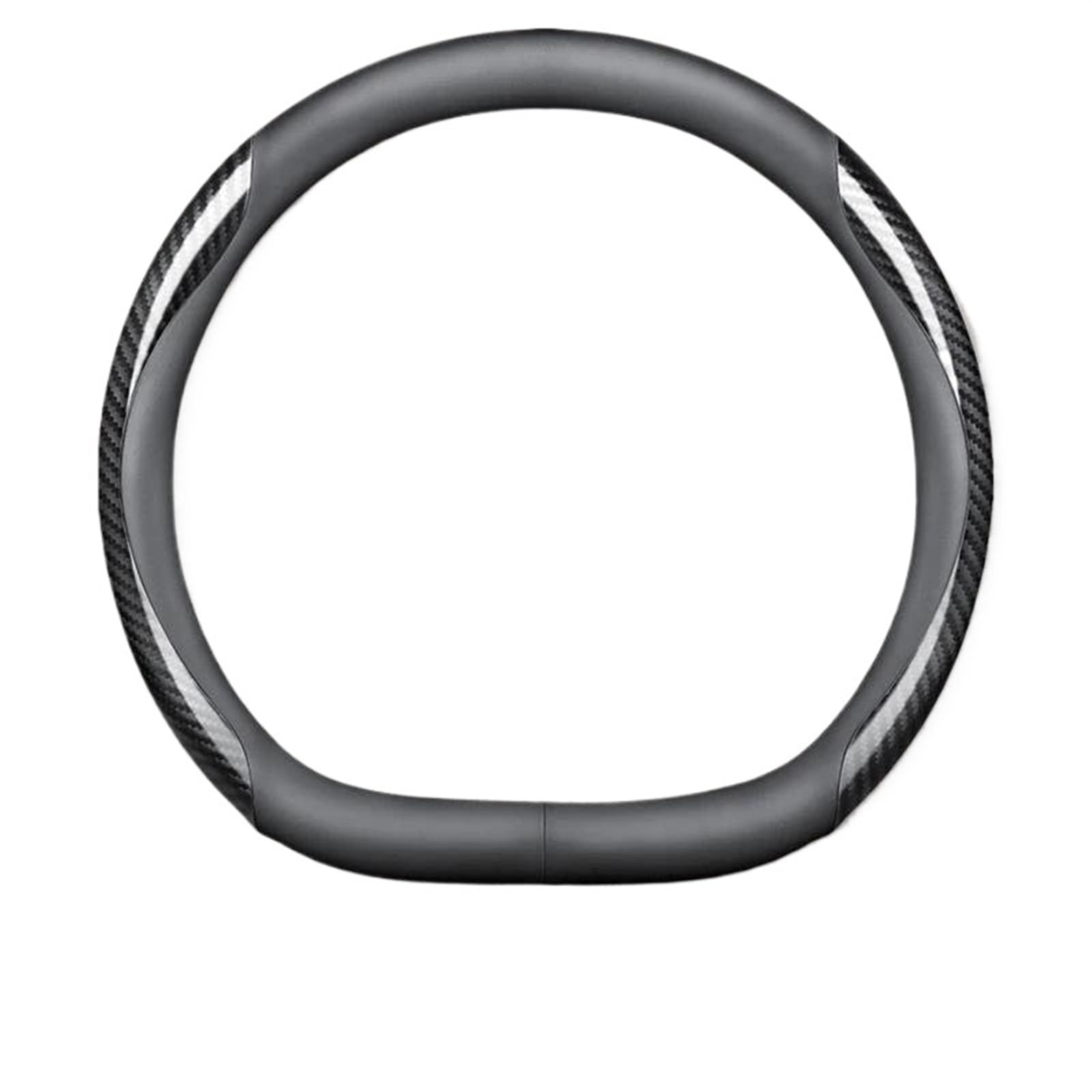 Steering Wheel Cover Für Benz A B C E R V Klasse W203 W204 W205 W177 W176 Für CLA Für GLK Für GLA ML Für VITO Für SLK Sprinter Auto Lenkrad Abdeckung Carbon Lenkradabdeckung(D Style B Black) von CRUBVQQ