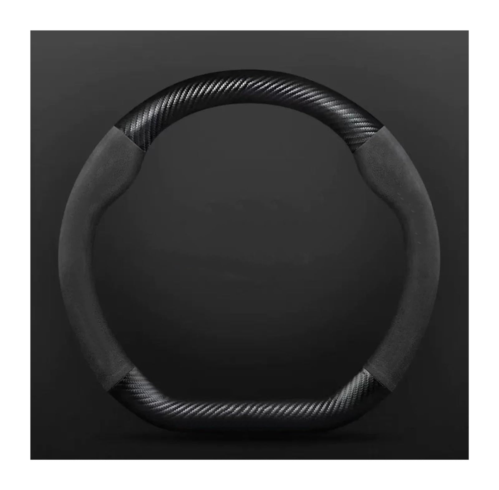 Steering Wheel Cover Für Changan Für Uni-K Für Uni-T CS15 CS35 CS55 CS75 PLUS CS85 Für Coupe CS95 Für Alsvin CX70 Auto Wildleder Carbon Faser Lenkrad Abdeckung Lenkradabdeckung(2) von CRUBVQQ