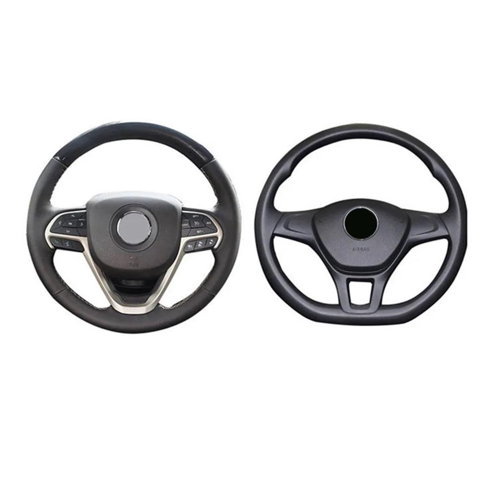 Steering Wheel Cover Für Citroen C1 C2 Für C3 Für C4 Für C5 C4l DS5 Xsara Für Grand Picasso Berlingo Auto Styling Universal Leder Anti Slip Auto Lenkrad Abdeckung Lenkradabdeckung(Black) von CRUBVQQ