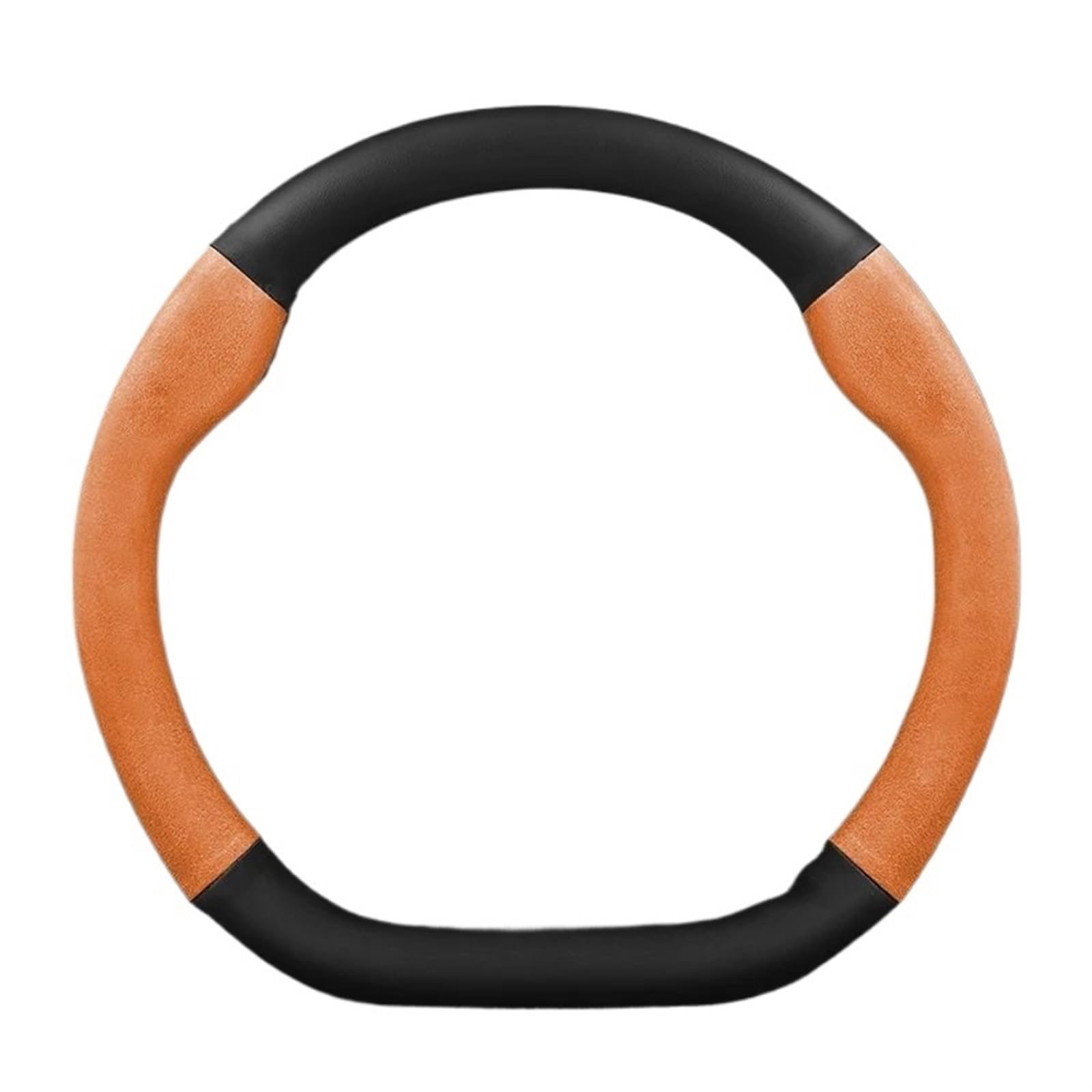 Steering Wheel Cover Für Citroen DS3 DS4 DS5 DS5 DS 5LS DS6 DS7 DS9 DS Für SPIRIT Autozubehör Carbon Faser Leder Auto Lenkrad Abdeckung 37-38cm Lenkradabdeckung(D Style B Orange) von CRUBVQQ