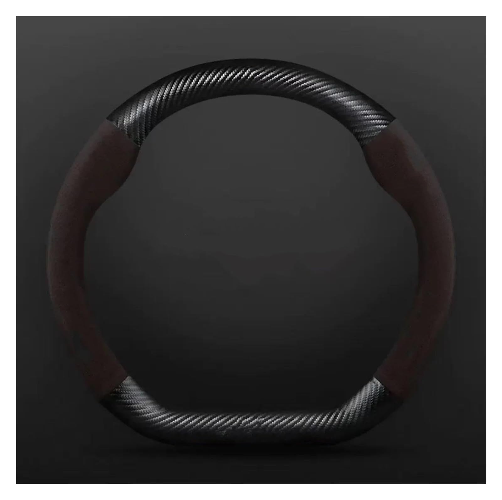 Steering Wheel Cover Für Geely Für Geometry C Für Monjaro Für Coolray Für Tugella GX3 Für Atlas Für Emgrand EC7 GC6 GC9 CK EC8 Carbon Faser Wildleder Auto Lenkrad Abdeckung Lenkradabdeckung(D Brown) von CRUBVQQ