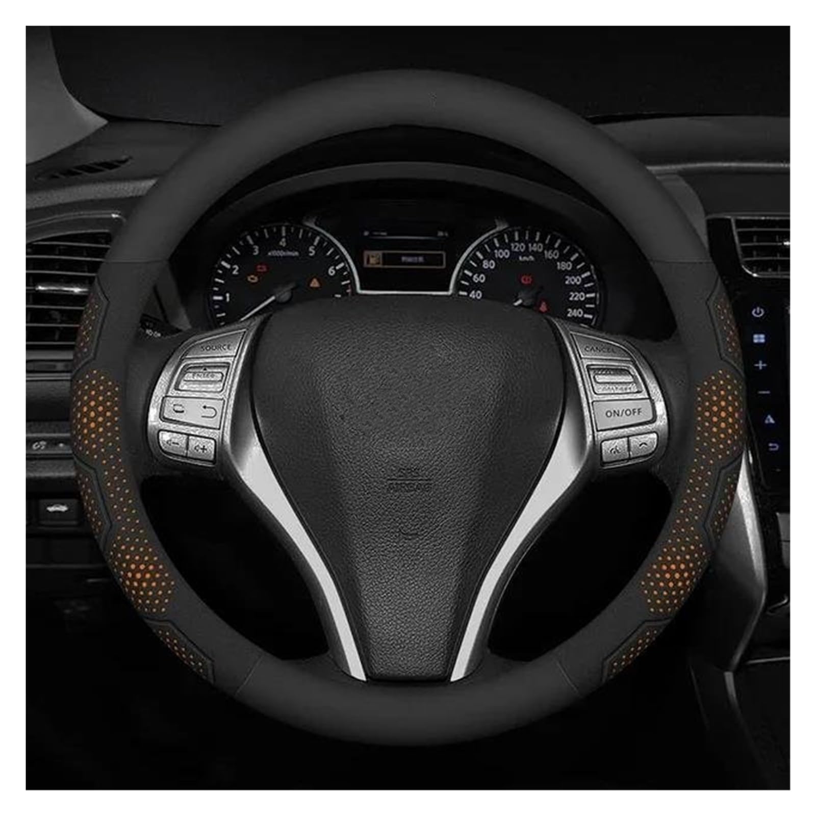 Steering Wheel Cover Für Hilux Für Celica Für Verso Für Rav4 Für Prius Für Camry Für Raize Für Prado Carbon Faser Auto Lenkrad Abdeckung Lenkradabdeckung(Carbon White) von CRUBVQQ