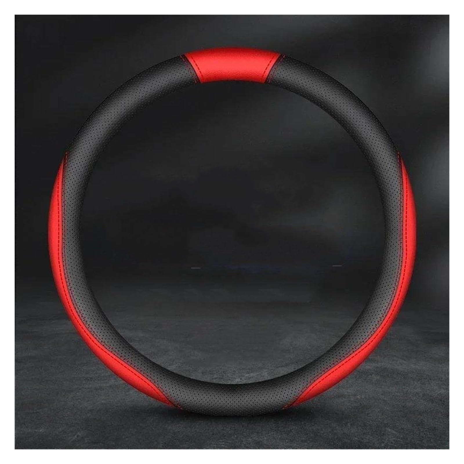 Steering Wheel Cover Für MG3 MG5 MG6 ZS HS GS GT RX ZR 3SW Für EZS Für EHS Für One RX5 Für Gundam Für Hector Auto Zubehör Auto Leder Lüften Lenkrad Abdeckung Lenkradabdeckung(O Style 1 red) von CRUBVQQ