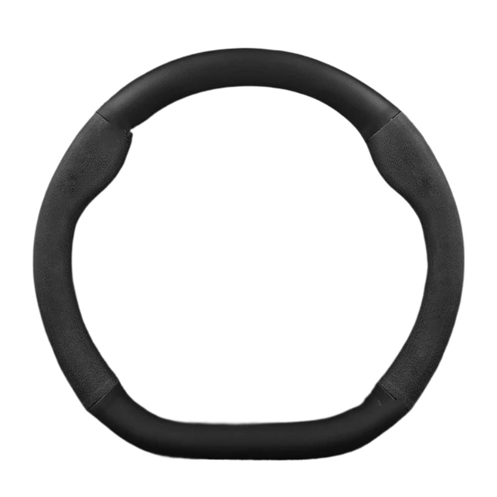 Steering Wheel Cover Für Volvo Für Polestar 1-5 2023 Auto Zubehör Echtes Leder Auto Lenkrad Abdeckung Wildleder Carbon Faser 38 cm Lenkradabdeckung(6) von CRUBVQQ