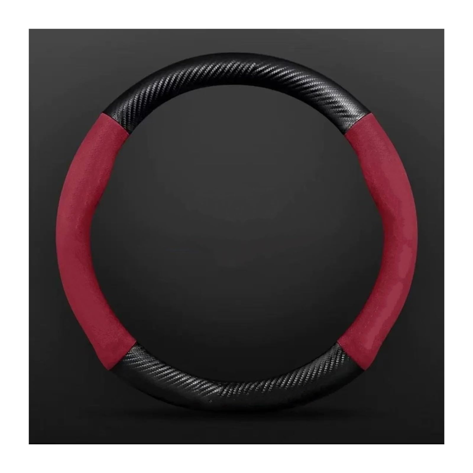 Steering Wheel Cover Für XV Für BRZ Für Tribeca Für Ascent Für Crosstrek Für Outback Auto Wildleder Carbon Faser Lenkrad Abdeckung Lenkradabdeckung(10) von CRUBVQQ