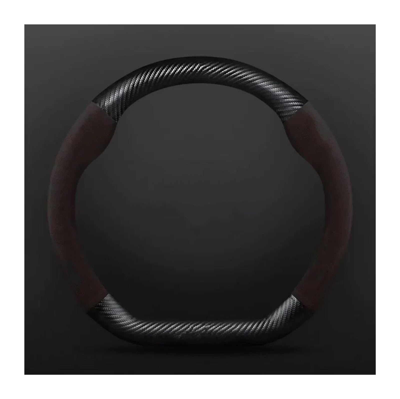 Steering Wheel Cover Für XV Für BRZ Für Tribeca Für Ascent Für Crosstrek Für Outback Auto Wildleder Carbon Faser Lenkrad Abdeckung Lenkradabdeckung(3) von CRUBVQQ