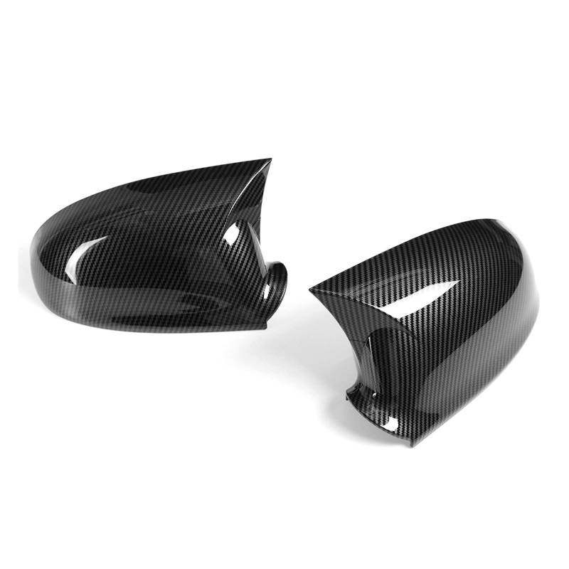 Tür Spiegelkappen Für VW Für Golf 5 MK5 R32 2003-2009 Auto Rückspiegel Abdeckung Cap Trim Hinten Flügel Spiegel Kappen Links Rechts M Stil Auto Seite Auto Rückspiegel Kappe(Carbon Fiber Look) von CRUBVQQ