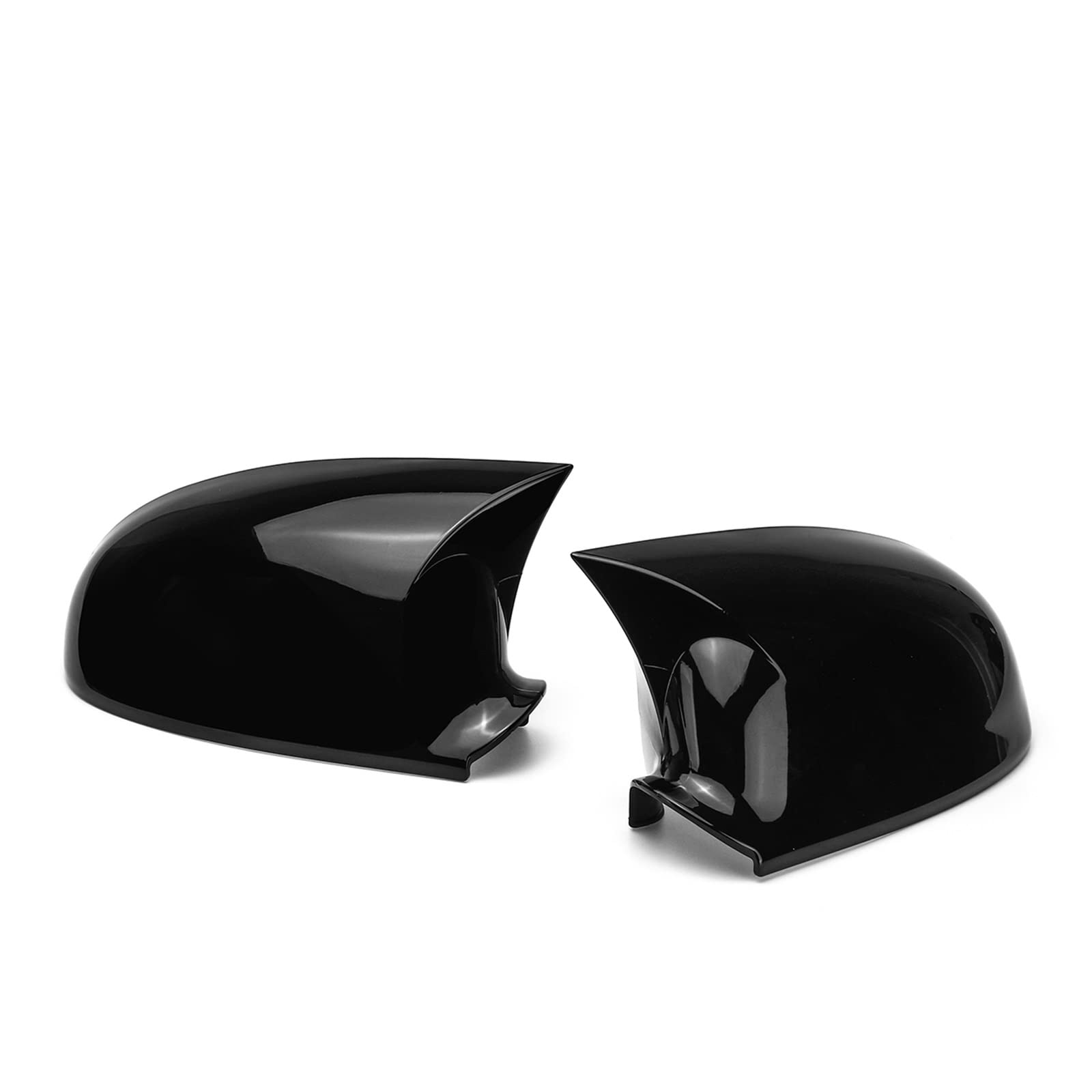 Tür Spiegelkappen Für VW Für Golf 5 MK5 R32 2003-2009 Auto Rückspiegel Abdeckung Cap Trim Hinten Flügel Spiegel Kappen Links Rechts M Stil Auto Seite Auto Rückspiegel Kappe(Glossy Black) von CRUBVQQ