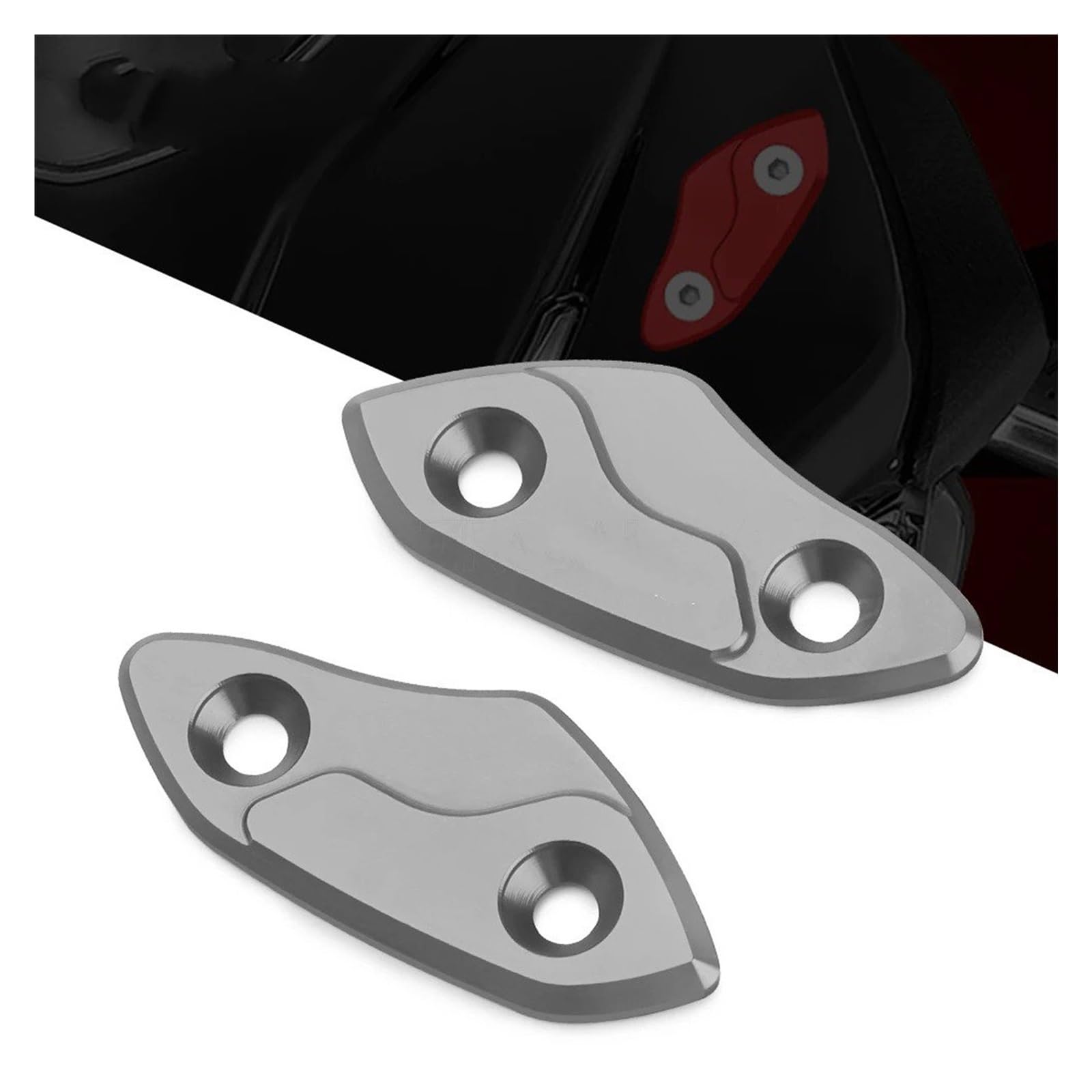 Windschutzscheibe Windschild Für Aprilia RS660 RSV4 1100 Für Fabrik RS 660 RS V4 2023 Motorrad CNC Windschutzscheibe Spiegelabdeckung Angetriebene Spiegel Eliminatoren Kappe Windschutz Windabweiser Mo von CRUBVQQ