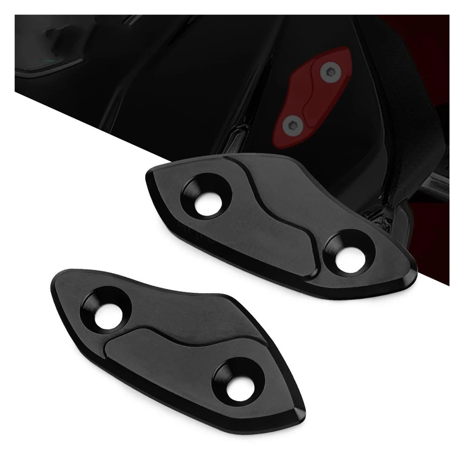 Windschutzscheibe Windschild Für Aprilia RS660 RSV4 1100 Für Fabrik RS 660 RS V4 2023 Motorrad CNC Windschutzscheibe Spiegelabdeckung Angetriebene Spiegel Eliminatoren Kappe Windschutz Windabweiser Mo von CRUBVQQ