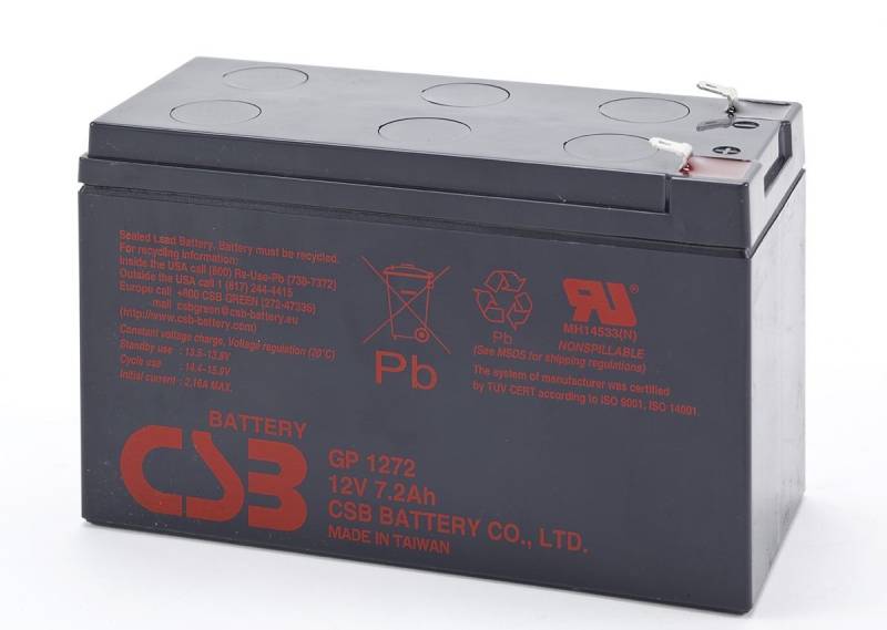 CSB Battery - Batterie CSB GP1272 7.2Ah 12V Blei-Akku standard Hülsen - GP1272 von CSB Battery