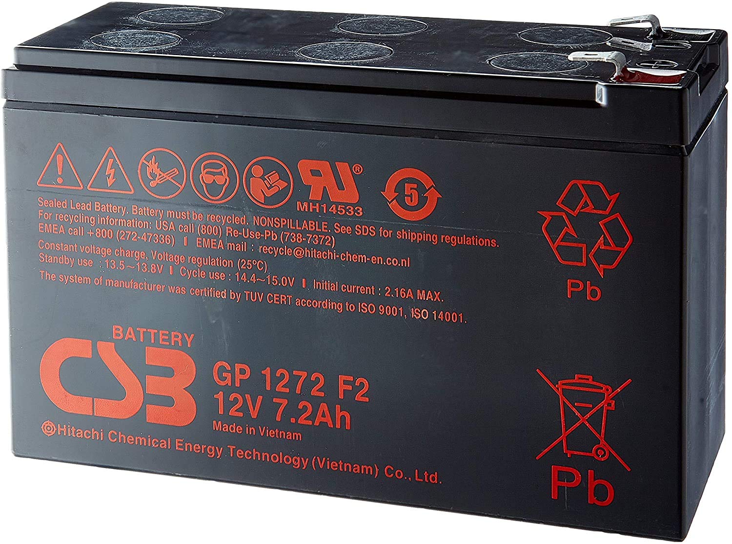 CSB Bleiakku GP1272F2 Standby USV von CSB Battery