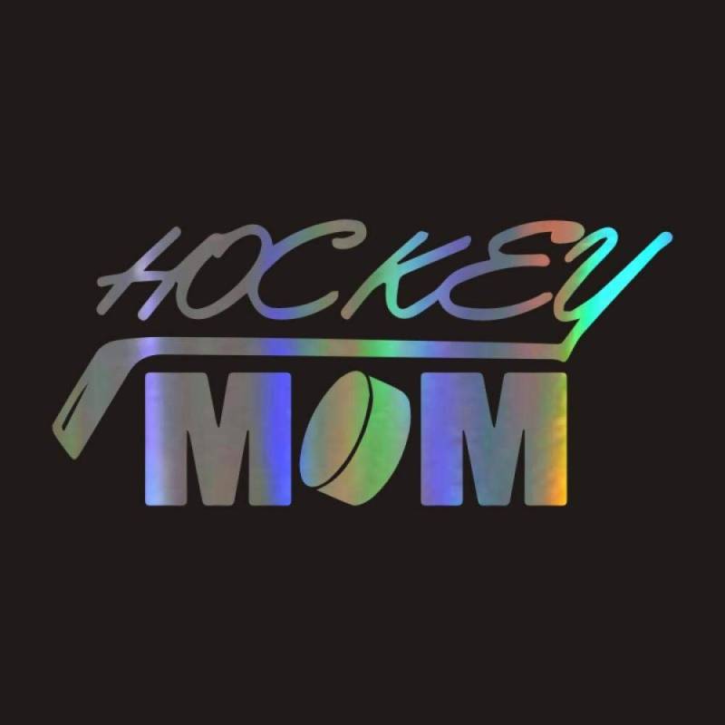 CSCH Car Stickers 18CM*8.3CM Hockey Mom Funny Humor Car Motorcycles Decoration 3D Reflective Car Styling Custom Sticker Car Decal Stickers von CSCH