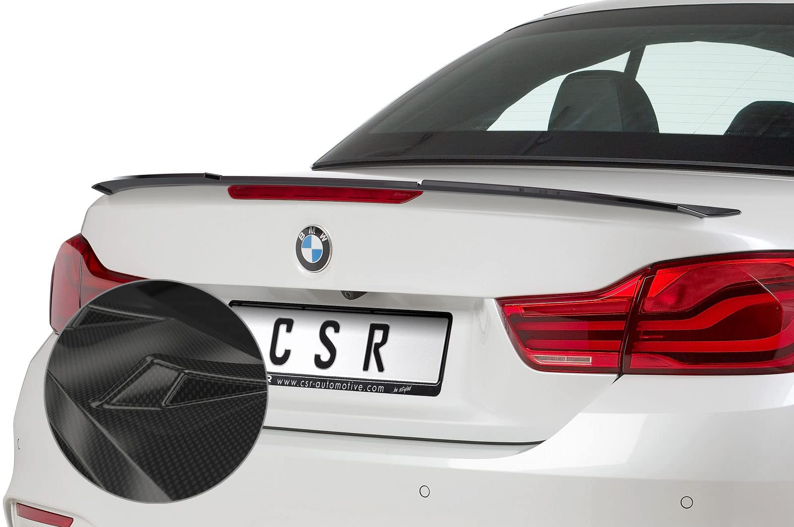 CSR-Automotive Heckflügel mit ABE Kompatibel mit/Ersatz für BMW 4er F33 / M4 F83 Cabrio HF673-C von CSR-Automotive