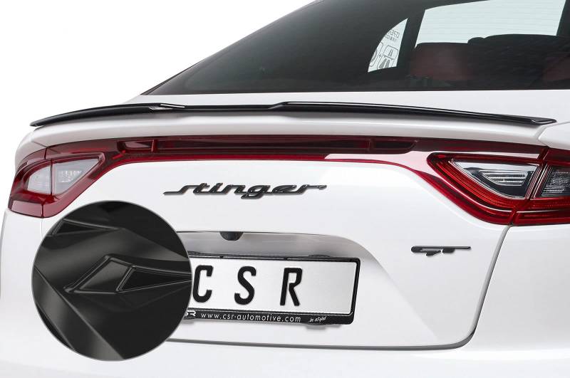 CSR-Automotive Heckflügel Schwarz Glänzend Kompatibel mit Kia Stinger GT HF660-G aus ABS Kunststoff von CSR - Automotive