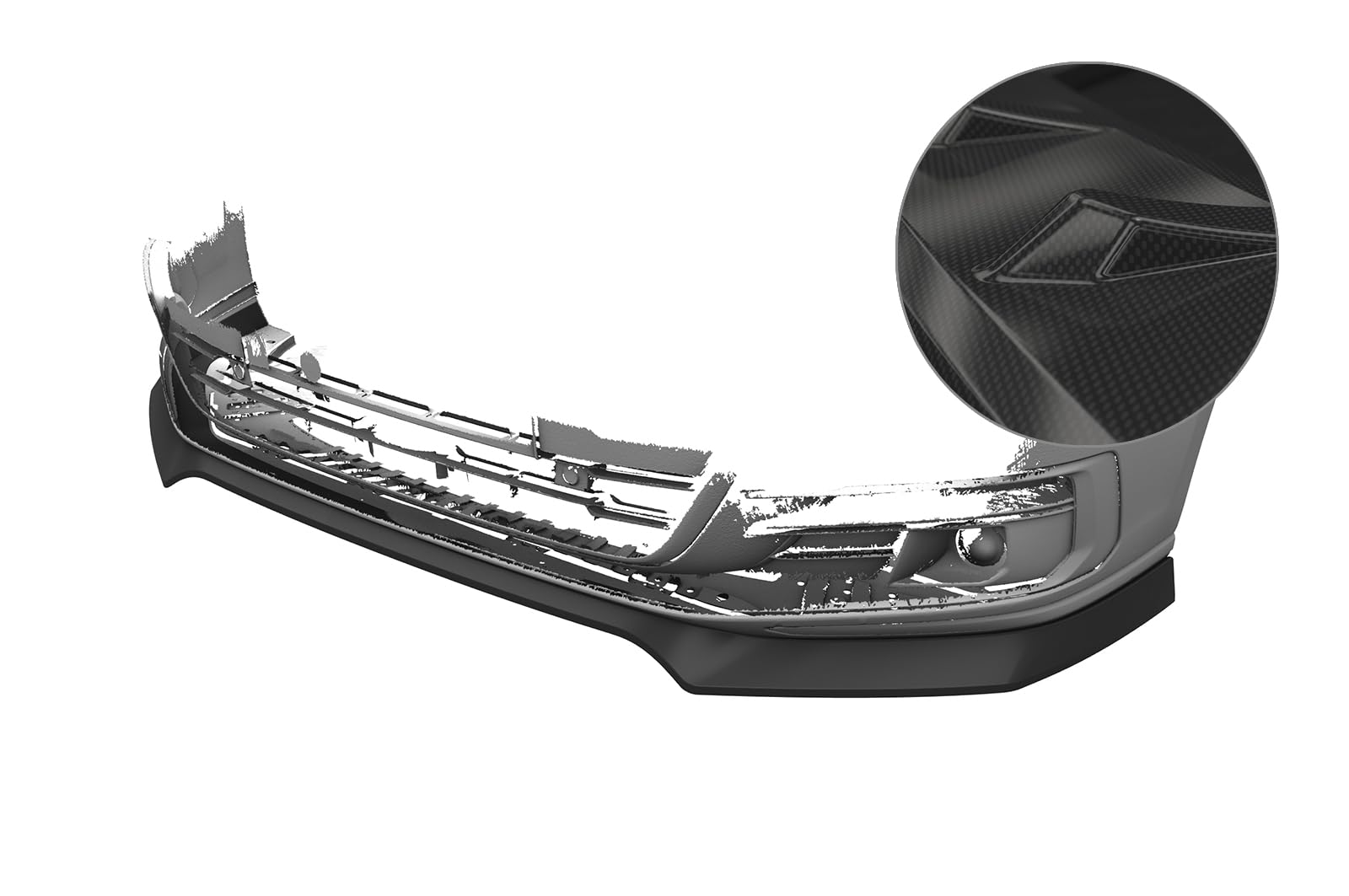 Cup-Spoilerlippe mit ABE Kompatibel mit Audi A8 (D5) CSL705-C von CSR - Automotive