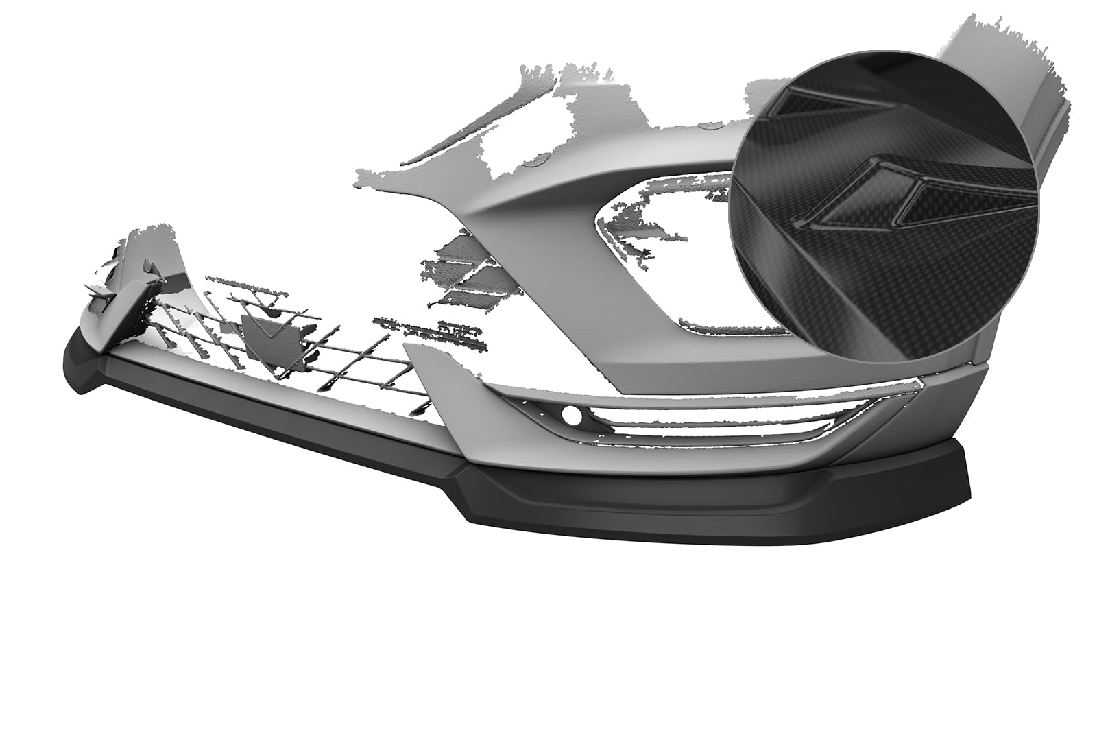 Cup-Spoilerlippe mit ABE Kompatibel mit Cupra Ateca (Typ 5FP, KH7) CSL842-C von CSR - Automotive