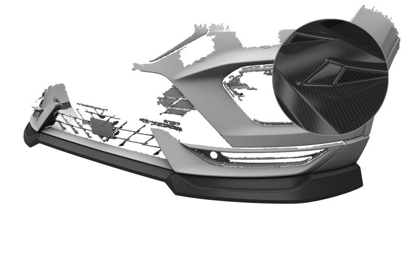 Cup-Spoilerlippe mit ABE Kompatibel mit Cupra Ateca (Typ 5FP, KH7) CSL842-C von CSR - Automotive