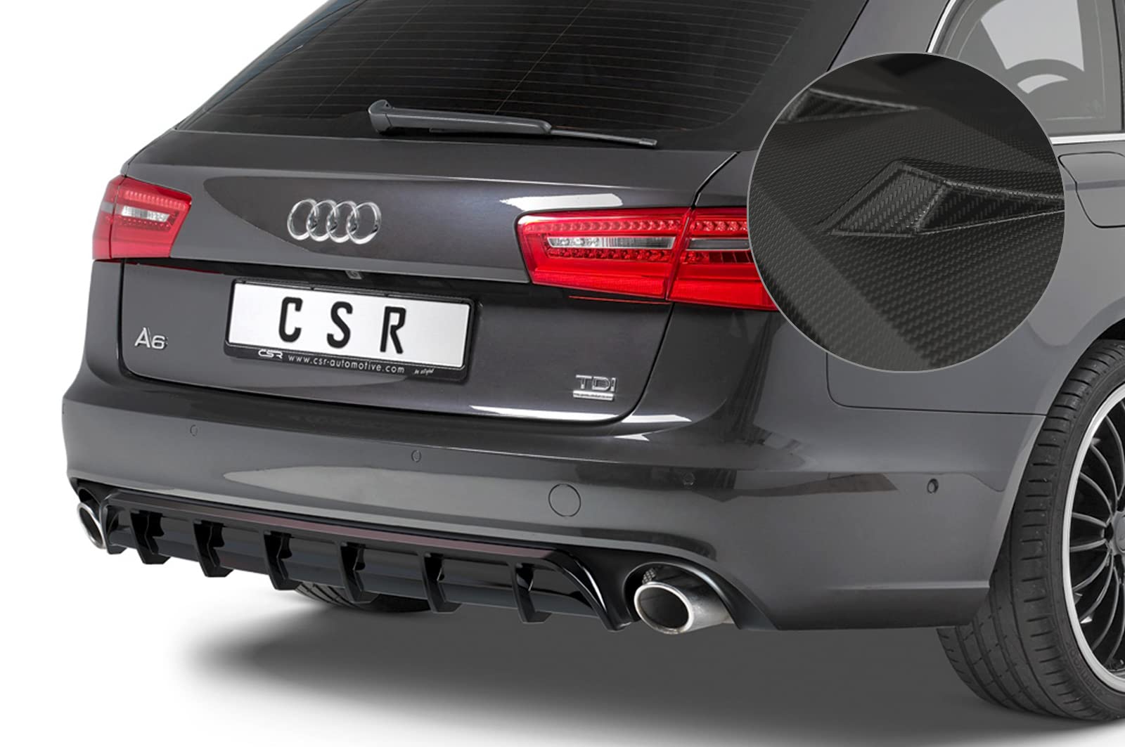 Heckansatz Kompatibel mit/Ersatz für Audi A6 C7 (4G) HA227-M von CSR - Automotive