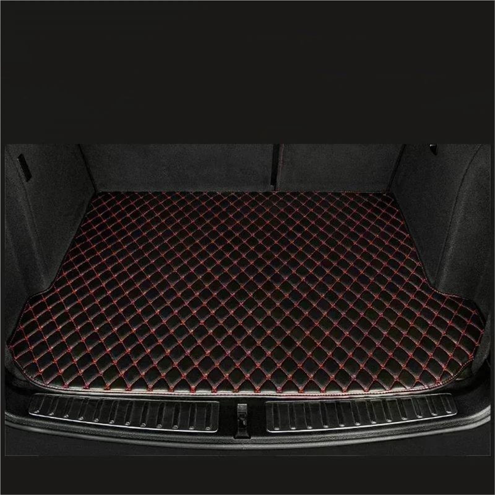 Kofferraumwanne Kofferraummatte Teppich Schmutzabweisend rutschfest Wasserdicht Auto-Gepäckmatte Gepäckablage Für Hyundai Für 2011–2015(Black and red) von CSSPDM