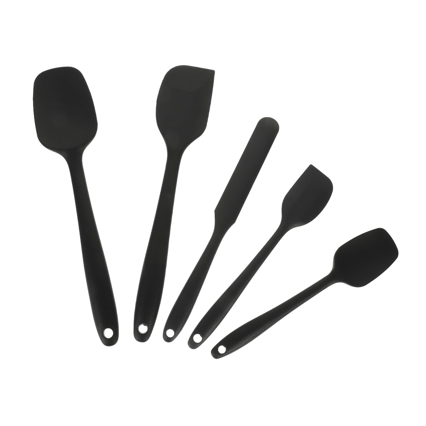 1 Set Backutensilien Zuckergussspatel Frischkäse Teigschaber Silikonspatel Kochutensilien Backschaber Butterspatel Kuchenbackwerkzeug Sahnespatel Marmeladenspatel/73(Black) von CSSWLAI