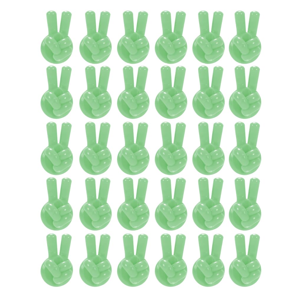 30 Stück fingerförmige Datenkabelhaken, lustiger fingerförmiger Stabhaken, süßer fingerförmiger Datenkabelhaken mit Yeah-Geste, universelles weiches Kabelaufbewahrungsregal for das Wohnzimmer /9094/1 von CSSWLAI
