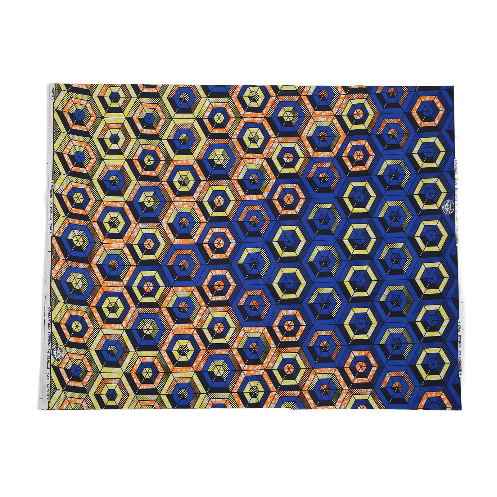 Afrikanischer Polyester-Wachsdruckstoff, Polyesterstoff mit geometrischem Muster, DIY-Kleider, Röcke, Kunsthandwerk, 6 Yards, hell, bunt, afrikanische Mode, Weihnachten /48(FP6258) von CSSWLAI