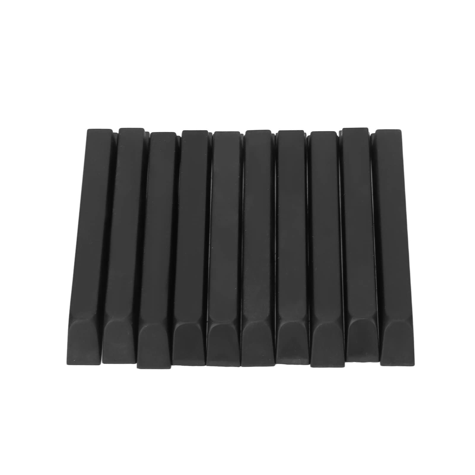 Ersatztasten for Klavier, 10 Stück, schwarze Klaviertasten, ABS-Klavierplatte, 10 cm, matt, Instrumentenzubehör-Set for Austauschen/318 von CSSWLAI