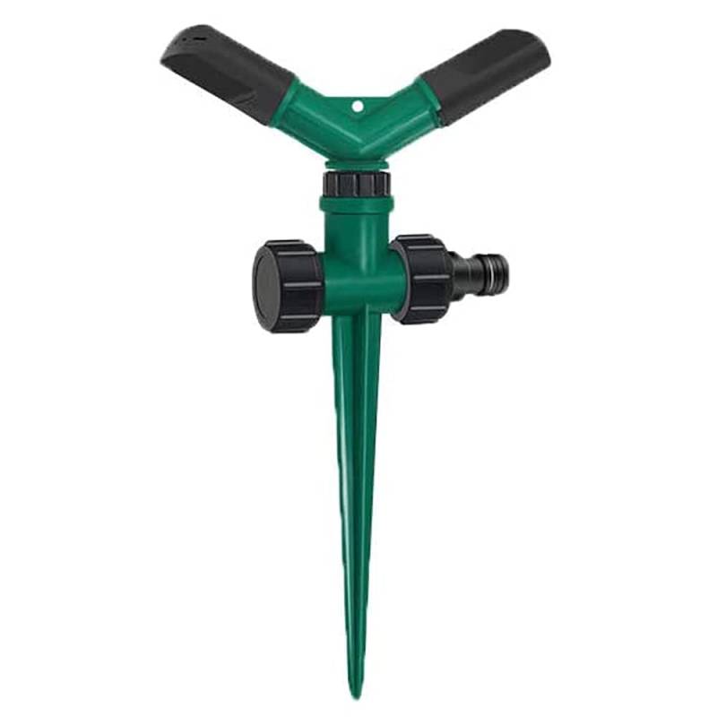 Gartensprinkler for den Hof, um 360 Grad verstellbare rotierende Rasensprinkler, for automatisches Bewässerungssystem, auslaufsicher, Kinder-Outdoor-Spielspielzeug, Grün/214 von CSSWLAI