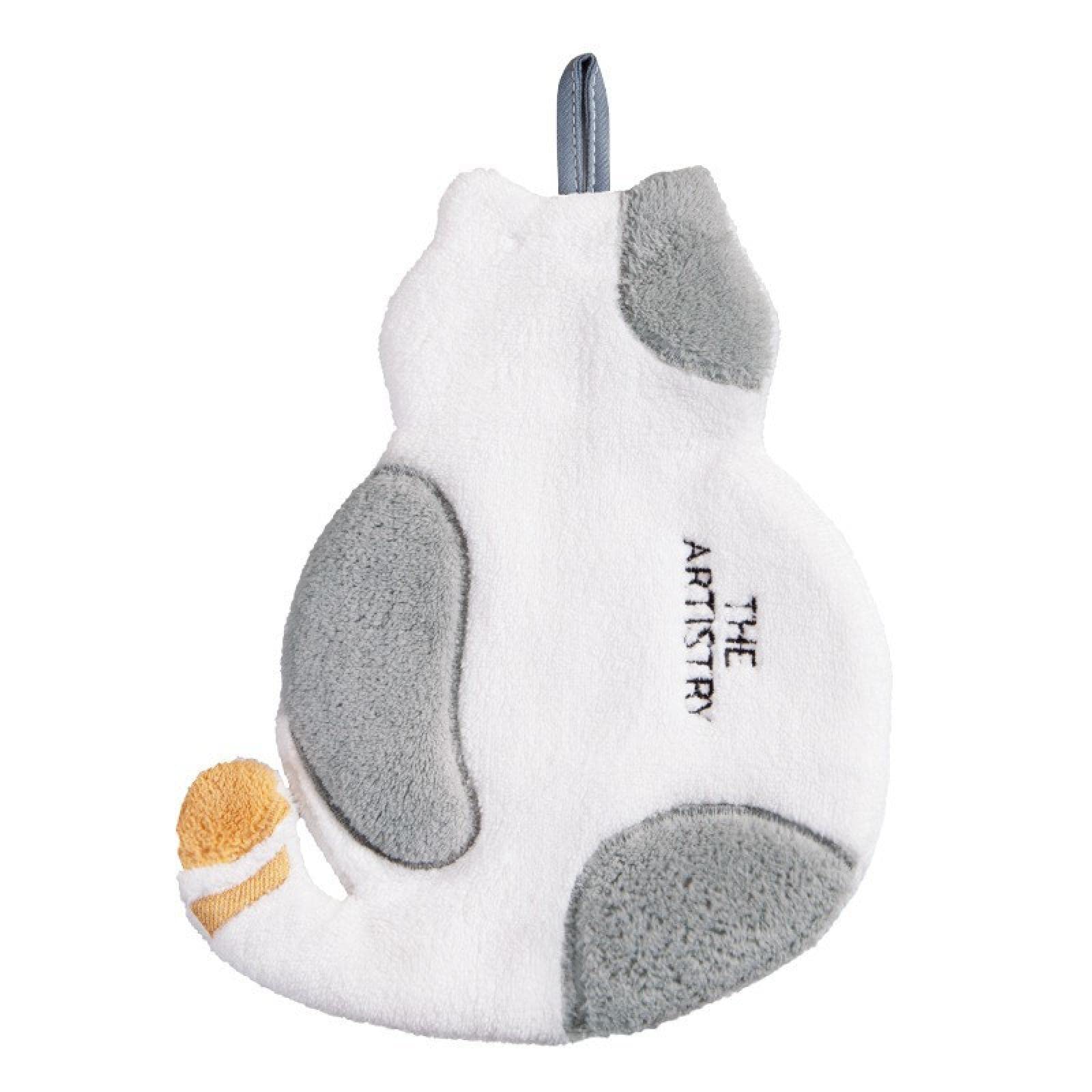 Korallensamt-Handtuch, for Aufhängen, süßes Toilettenhandtuch, saugfähiges Handtuch, verdicktes Haushaltshandtuch, Taschentuch, gelb/158(Gray) von CSSWLAI