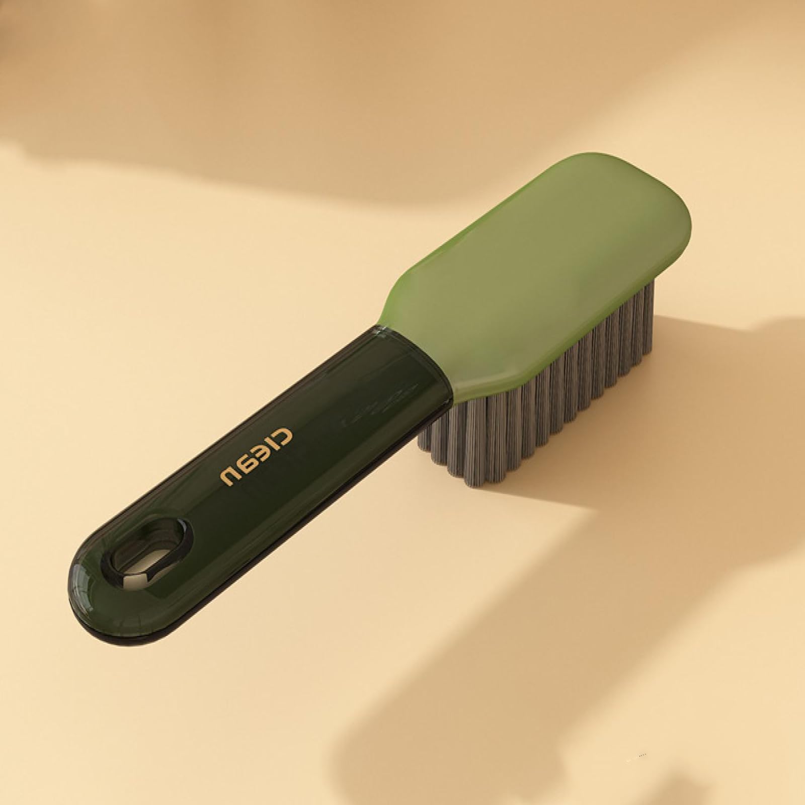 Schuhbürsten-Reinigungsbürste, einfache Haushaltswäsche, Schuhwäsche, weiche Borsten verletzen Schuhe nicht, Bürstenset, Waschbrettbürste mit langem Griff/137(Green Shoe Brush) von CSSWLAI