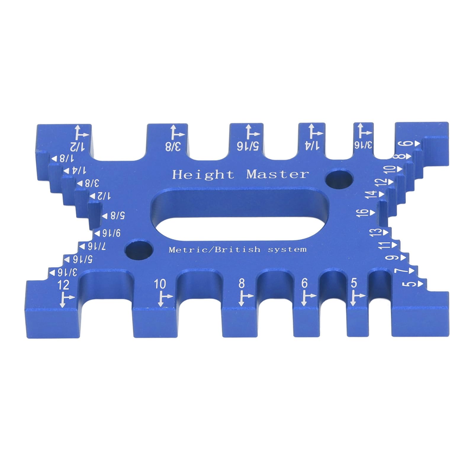 Schwalbenschwanz-Vorrichtung, Zapfenmessschieber, hohe Genauigkeit, Laserskalen, Messlineal for Zimmerei-Frässägen for die Holzbearbeitung /410(Blue) von CSSWLAI